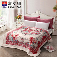 FUANNA 富安娜 毛毯加大加厚毯子冬季双人盖毯被午睡毯保暖8斤长毛云毯200