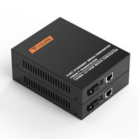 netLINK HTB-3100AB-40KM 电信级百兆单模单纤光纤收发器 光电转换器 0-40KM 内置电源 一对