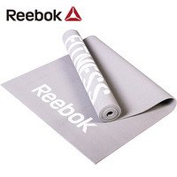 锐步（Reebok）进口瑜伽垫 防滑健身薄款垫子初学者仰卧起坐运动垫双面PVC垫RAMT-11024GRL 灰色-4mm