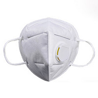 防工业粉尘防雾霾一次性防护口罩（带呼吸阀）V5011 100个/包