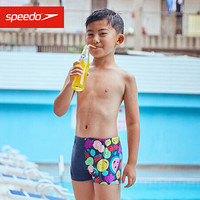 Speedo/速比涛游乐果系列 青少年泳裤 可爱印花 抗氯速干 833162F247海蓝水果5-6