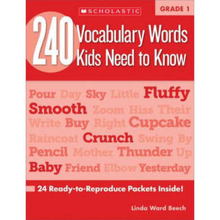 240 Vocabulary Words Kids Need to Know, Grade 1  240个孩子必知词汇，Grade 1