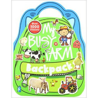 Shaped Sticker Books My Busy Farm Backpack