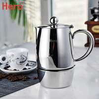 Hero 摩卡壶 不锈钢咖啡壶 家用意式煮咖啡机