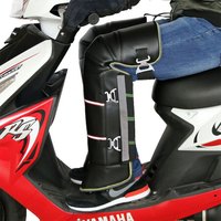 BOWONIKE 博沃尼克 冬季摩托车加厚护膝 电动车保暖护膝电瓶车男女护腿防寒骑车护膝 长款不锈钢卡扣