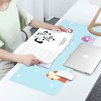 BUBM 鼠标垫小号卡通可爱动物办公桌垫笔记本电脑垫学生书写桌面垫电竞游戏垫键盘垫 XJZD-B 粉蓝6爪小号