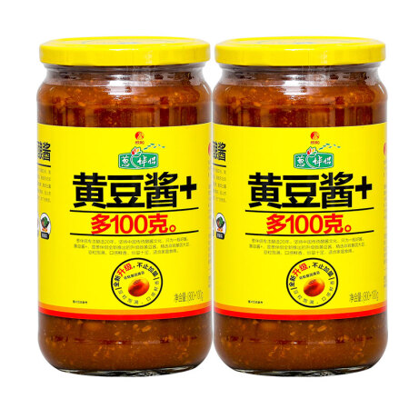 欣和葱伴侣黄豆酱900g2瓶装豆瓣酱黄豆酱非转基因大豆发酵8件