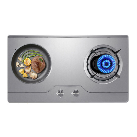 欧派oppein燃气灶 嵌入式台式两用煤气灶具家用双眼灶 不锈钢 4.