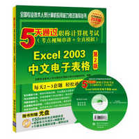 5天通过职称计算机考试（考点视频串讲＋全真模拟）：Excel 2003中文电子表格（第2版）（附光盘）