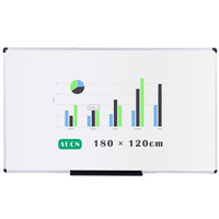 AUCS白板写字板180*120cm 磁性会议办公挂式白板看板黑板