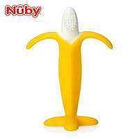 Nuby（努比）全硅胶牙胶婴儿牙胶 香蕉宝宝牙胶磨牙棒咬咬乐 宝宝安抚奶嘴乳牙期牙胶玩具可水煮 香蕉