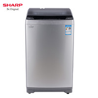 夏普（SHARP）9KG变频全自动波轮洗衣机 大容量 防皱防过敏 节能静音 轻薄机身 XQB90-6748W-H