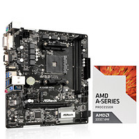 ASRock 华擎 A320M-HDV 主板 + AMD APU系列 A8-9600 CPU