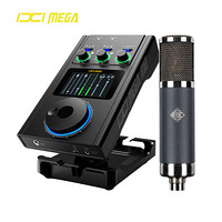 IXI MEGA M8 外置声卡套装 快手抖音K歌游戏电脑手机专业直播设备 M8+德律风根 TF47