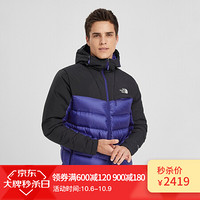 北面 The North Face 2019秋冬新品800蓬保暖男防水北面羽绒服 |3KTD /蓝色 XL