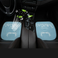 紫风铃夏季3D透气网布汽车坐垫单片四季通用卡通汽车座垫座套无靠背凉垫驾驶员单座 前排方垫2张-花鹿角