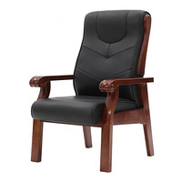 ZHONGWEI 中伟 实木椅人体工学椅经理办公座椅家用班前椅电脑椅子会议椅老板椅大班椅