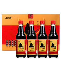 上水井 醋 山西传统礼盒 精酿四味醋调味品（香辣+海鲜+拌面+老陈醋）300ml*4瓶