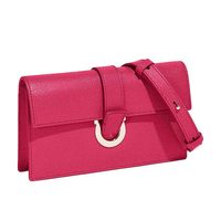 Salvatore Ferragamo 菲拉格慕 女士紫红色牛皮革单肩斜挎包 0704517