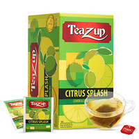 阳光赞（Teazup）斯里兰卡进口 劲爽柠檬味绿茶1.8g*20包 进口茶叶袋泡绿茶包 36g *11件