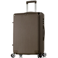 贝尔贝拉(B.L.B.L)耐磨抗摔拉杆箱铝包角28英寸行李箱男女万向轮旅行箱 钛金色