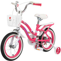 特酷婴童（TOOKKE）儿童自行车公主款单车3-6-8岁小孩山地车女宝宝脚踏车小学生童车 18寸 香香公主 玫红