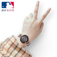 美职棒(MLB)手表女 ins风时尚小巧心形女表 简约防水气质女士手表 MLB-SD032-2