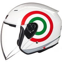 头盔电动车摩托车头盔男女通用款时尚安全帽四季通用T536 白色 莫瓦 XXL码
