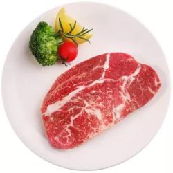 元盛 龙江和牛 A3日式雪花上脑原切牛排套餐 450g(3片)  