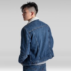 Levi's李维斯男士仿羊羔绒牛仔夹克21195-0001