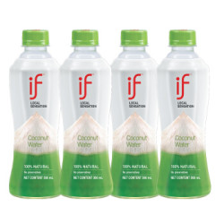 if 溢福 天然椰子水 350ml*4瓶 *2件+椰肉椰子水 350ml*4瓶 *2件
