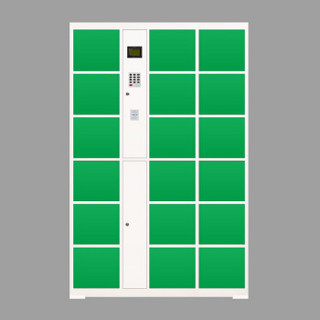 富路达 电子存包柜自编密码商场超市单位智能自助电子寄存柜储物柜（18门自编码存包柜）