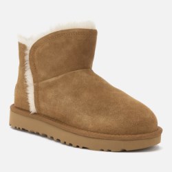 UGG Classic Mini Fluff Trim Sheepskin 女式短靴