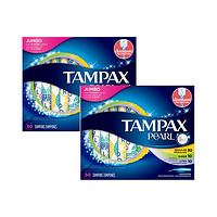 考拉海购黑卡会员：TAMPAX 丹碧丝 珍珠导管式卫生棉条 50支混合装 2件装 *2件