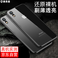 赛恳德 苹果XR手机壳 iPhone XR手机保护套 防摔保护套/TPU全包外壳 软壳 透明色