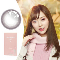 实瞳 seed 日本新花色幻樱 美瞳女彩色隐形眼镜 月抛 2片 葡藤紫 400度
