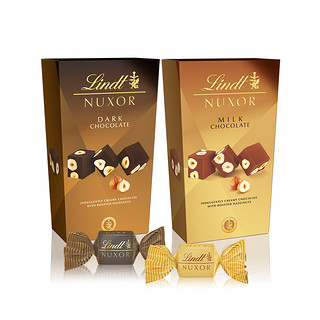 Lindt瑞士莲金装经典榛仁巧克力黑巧克力分享装165g