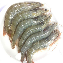 厄瓜多尔原装进口白虾 约80-90只/带冰2kg