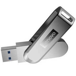 联想（Lenovo）32GB USB3.0（USB3.1 Gen1) U盘 X3 香槟银 全金属电脑车载高速优盘 360度旋转