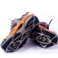 移动端、京东百亿补贴：魔铁 冰爪防滑鞋套鞋钉户外登山攀岩装备雪套爬山防滑冰抓10齿脚链