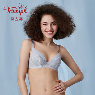 Triumph/黛安芬内衣女性感剪裁杯有钢圈大胸深V蕾丝文胸E002907 *4件