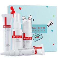 WINONA 薇诺娜 敏感肌护理套装(洁面乳15g+润肤水30ml+特护霜15g+防晒乳15g)