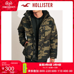 Hollister2019年冬季新品潮流款抓绒内衬夹克 男 300754-1