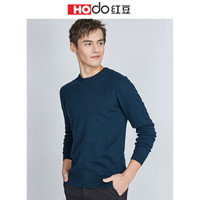 红豆 Hodo 男装 羊毛衫男简约商务系列时尚圆领套头羊毛衫 G1绿色 180/96A