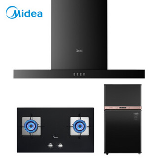 美的（Midea）独立式消毒柜XC65+欧式烟灶套装T33P+Q216B（天然气）