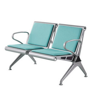 苏美特机场椅候车椅排椅医院候诊椅输液椅双人位绿色坐垫