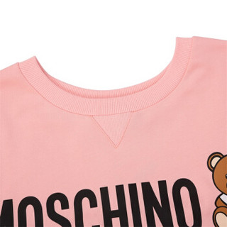 MOSCHINO UNDERWEAR 莫斯奇诺 19秋冬新品 女士粉色小熊图案棉质圆领长袖卫衣 Z A1709 9026 0181 M码