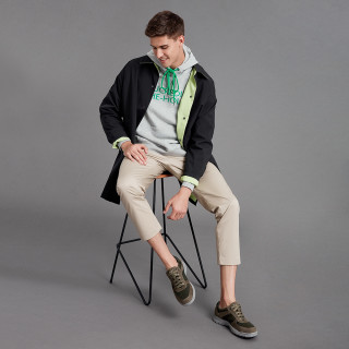 Hush Puppies 暇步士 2019秋新款撞色运动风系带男休闲鞋