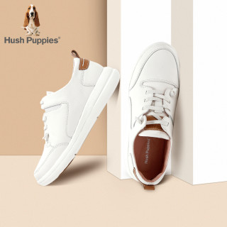 Hush Puppies 暇步士 2019秋款专柜同款品牌白色板鞋小白鞋女休闲鞋
