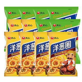 NONGSHIM 农心 洋葱圈组合装 2口味 40g*12袋（清新原味40g*6袋+馕坑烤鸡味40g*6袋）